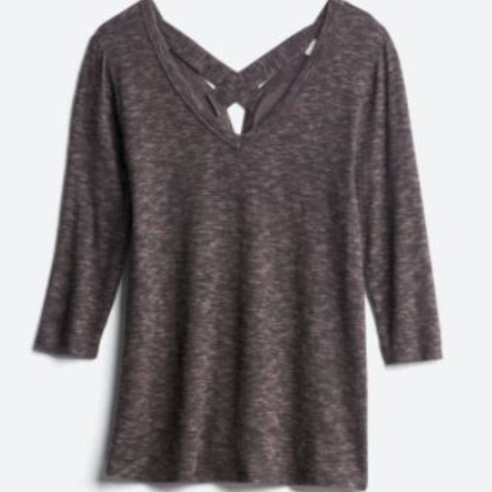 KAILEIGH Luciana Back Detail Knit Top